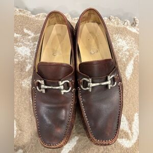 Men's Brown Leather Ferragamo Loafers